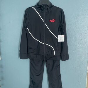 Puma Black Tricot Track Set
